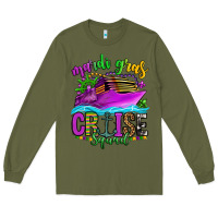 Army Green mardi gras cruise squad Long Sleeve Tee - OliviaCreatesArt