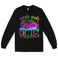 Black mardi gras cruise squad Long Sleeve Tee - OliviaCreatesArt