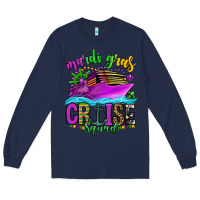 Navy mardi gras cruise squad Long Sleeve Tee - OliviaCreatesArt