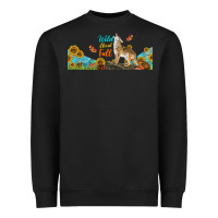 Black Wild About Fall Coyote Heavyweight Sweatshirt - LillyAllenDesigns