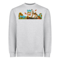 Heather Grey Wild About Fall Coyote Heavyweight Sweatshirt - LillyAllenDesigns