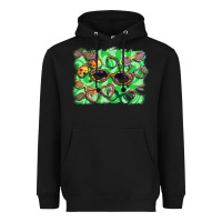Black sunglasses background Heavyweight Hoodie - BarkalooDesign
