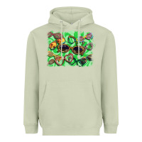 Matcha sunglasses background Heavyweight Hoodie - BarkalooDesign
