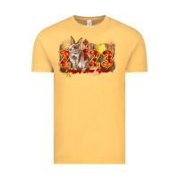 Vintage Mustard chinese new year 2023 rabbit year Vintage Tee - CowGirlArtShop