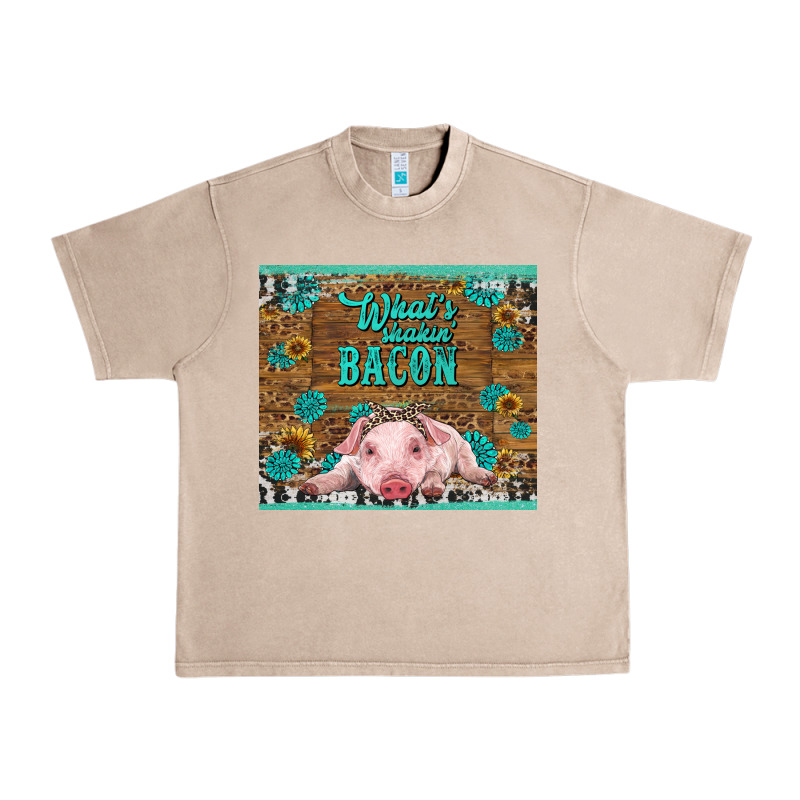 Whats Shakin Bacon Baby Pig Urban Heavy Tee by RanaPortraitStore | Teevron
