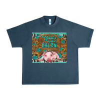 Midnight Navy whats shakin bacon baby pig Urban Heavy Tee - RanaPortraitStore