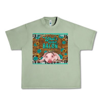 Oil Green whats shakin bacon baby pig Urban Heavy Tee - RanaPortraitStore