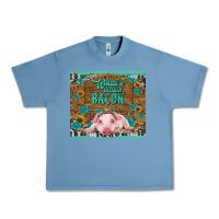 Pebble Blue whats shakin bacon baby pig Urban Heavy Tee - RanaPortraitStore