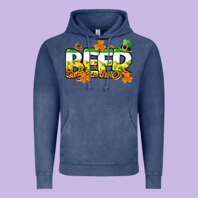 St. Patrick's Day Beer Vintage Hoodie Designed By Cowgirlartshop