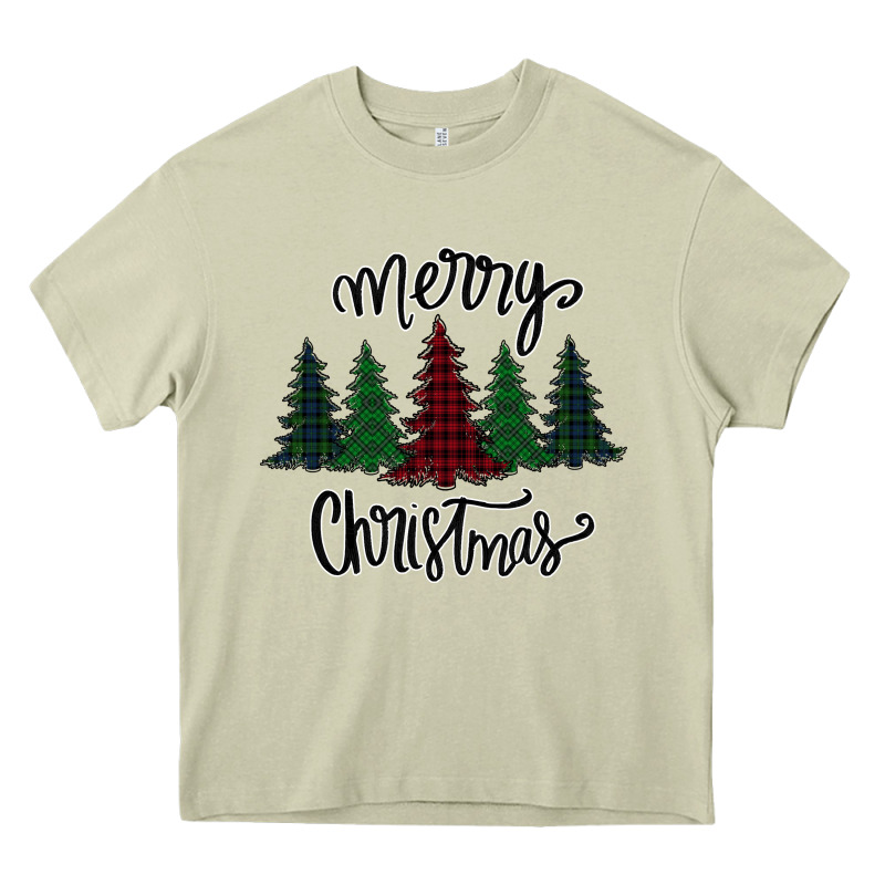 Merry Christmas Trees Heavy Core Tee by Bettercallsaul | Teevron