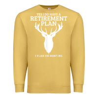 Antique Gold Hunting Retirement Plan Funny Elk Deer Retired Hunter Gift Premium Sweatshirt - longCreatives