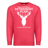 Cardinal Hunting Retirement Plan Funny Elk Deer Retired Hunter Gift Premium Sweatshirt - longCreatives