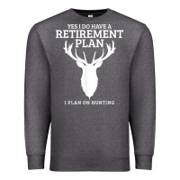 Charcoal Heather Hunting Retirement Plan Funny Elk Deer Retired Hunter Gift Premium Sweatshirt - longCreatives
