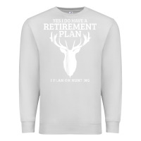 Dove Grey Hunting Retirement Plan Funny Elk Deer Retired Hunter Gift Premium Sweatshirt - longCreatives