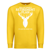 Lemon Hunting Retirement Plan Funny Elk Deer Retired Hunter Gift Premium Sweatshirt - longCreatives