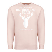 Pale Pink Hunting Retirement Plan Funny Elk Deer Retired Hunter Gift Premium Sweatshirt - longCreatives