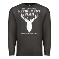 Smoke Hunting Retirement Plan Funny Elk Deer Retired Hunter Gift Premium Sweatshirt - longCreatives