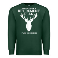 Sports Green Hunting Retirement Plan Funny Elk Deer Retired Hunter Gift Premium Sweatshirt - longCreatives