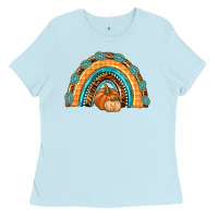 Rainbow Thankful With Gemstone Ladies Tee | Teevron