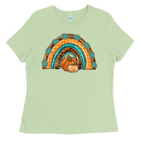 Matcha Rainbow Thankful with Gemstone Ladies Tee - texasbilliewilder