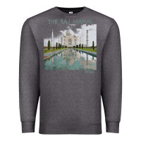 Charcoal Heather india agra taj mahal mausoleum travel tourist Premium Sweatshirt - longCreatives