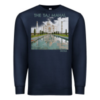 Navy india agra taj mahal mausoleum travel tourist Premium Sweatshirt - longCreatives