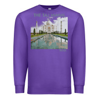 Purple india agra taj mahal mausoleum travel tourist Premium Sweatshirt - longCreatives