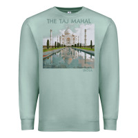 Seafoam india agra taj mahal mausoleum travel tourist Premium Sweatshirt - longCreatives
