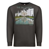 India Agra Taj Mahal Mausoleum Travel Tourist Premium Sweatshirt | Teevron