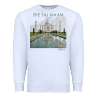 White india agra taj mahal mausoleum travel tourist Premium Sweatshirt - longCreatives