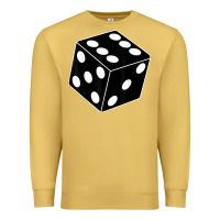 Antique Gold black gaming dice halloween costume cool quirky funny Premium Sweatshirt - longCreatives
