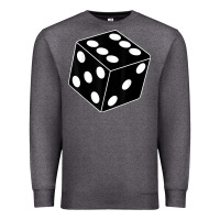 Charcoal Heather black gaming dice halloween costume cool quirky funny Premium Sweatshirt - longCreatives