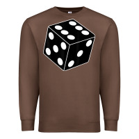 Chestnut black gaming dice halloween costume cool quirky funny Premium Sweatshirt - longCreatives