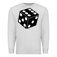 Dove Grey black gaming dice halloween costume cool quirky funny Premium Sweatshirt - longCreatives