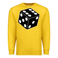 Lemon black gaming dice halloween costume cool quirky funny Premium Sweatshirt - longCreatives