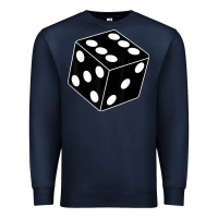 Navy black gaming dice halloween costume cool quirky funny Premium Sweatshirt - longCreatives
