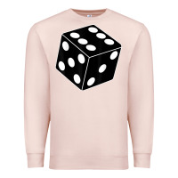 Pale Pink black gaming dice halloween costume cool quirky funny Premium Sweatshirt - longCreatives