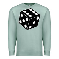 Seafoam black gaming dice halloween costume cool quirky funny Premium Sweatshirt - longCreatives
