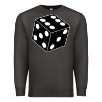 Smoke black gaming dice halloween costume cool quirky funny Premium Sweatshirt - longCreatives