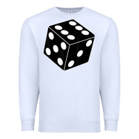 White black gaming dice halloween costume cool quirky funny Premium Sweatshirt - longCreatives