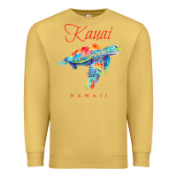 Antique Gold kauai hawaii watercolor sea turtle souvenir Premium Sweatshirt - longCreatives
