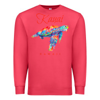 Cardinal kauai hawaii watercolor sea turtle souvenir Premium Sweatshirt - longCreatives