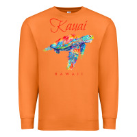 Carrot kauai hawaii watercolor sea turtle souvenir Premium Sweatshirt - longCreatives