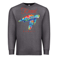 Charcoal Heather kauai hawaii watercolor sea turtle souvenir Premium Sweatshirt - longCreatives