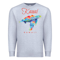Heather Grey kauai hawaii watercolor sea turtle souvenir Premium Sweatshirt - longCreatives