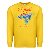 Lemon kauai hawaii watercolor sea turtle souvenir Premium Sweatshirt - longCreatives