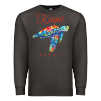 Smoke kauai hawaii watercolor sea turtle souvenir Premium Sweatshirt - longCreatives