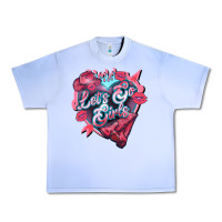 Grape Ice Let's go girls pink Valentine's Day Urban Heavy Tee - HowdyJamesFarm