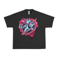 Pigment Black Let's go girls pink Valentine's Day Urban Heavy Tee - HowdyJamesFarm