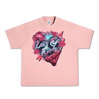 Salmon Let's go girls pink Valentine's Day Urban Heavy Tee - HowdyJamesFarm